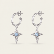 The Skycompass Silver Hoops (New) - Kensho Heirlooms